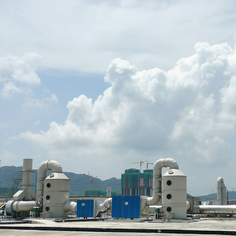 废气处理设备-双级、多级PP淋塔 废气处理设备-双级、多级PP淋塔