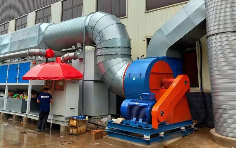 voc有机废气光解设备安装竣工图 voc有机废气光解设备安装竣工图